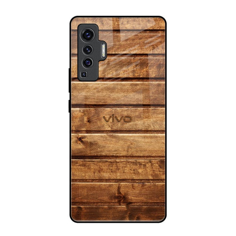 Wooden Planks Vivo X50 Glass Back Cover Online