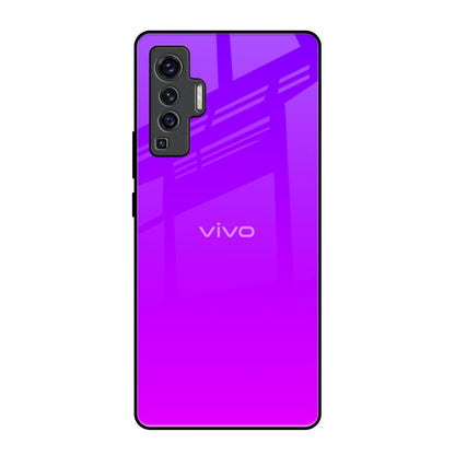 Purple Pink Vivo X50 Glass Back Cover Online
