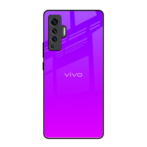 Purple Pink Vivo X50 Glass Back Cover Online