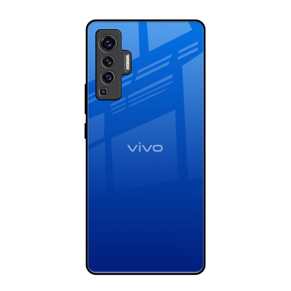 Egyptian Blue Vivo X50 Glass Back Cover Online