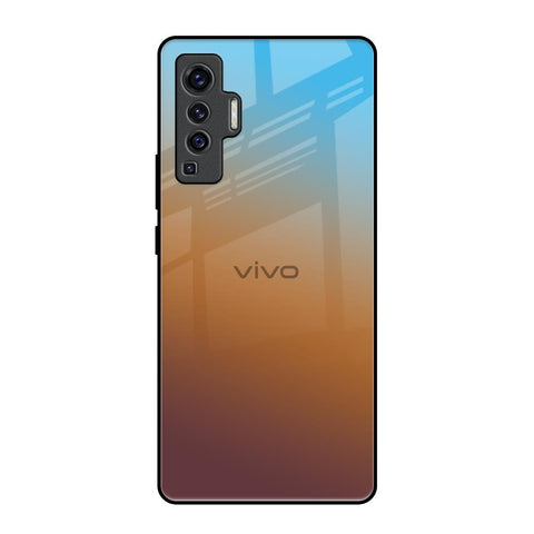 Rich Brown Vivo X50 Glass Back Cover Online