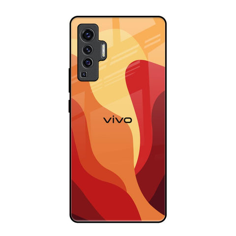 Magma Color Pattern Vivo X50 Glass Back Cover Online