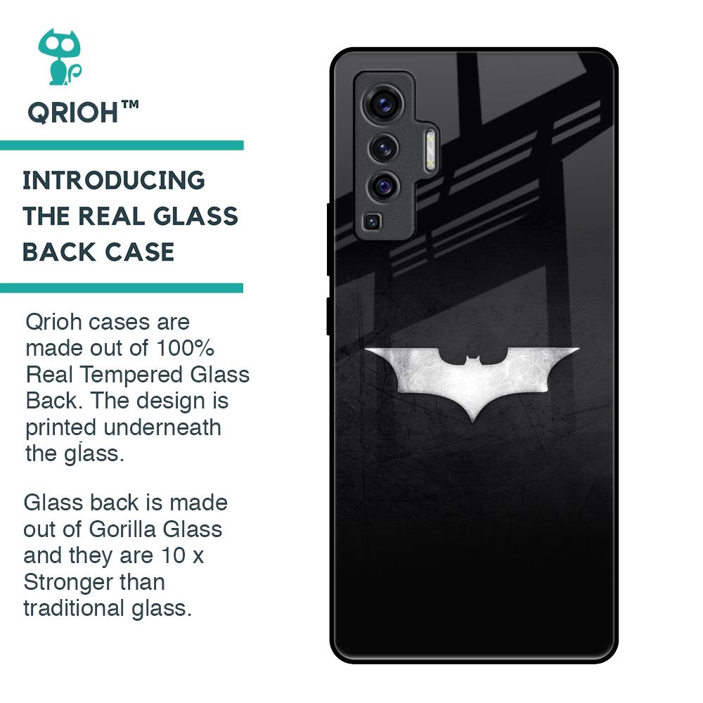 Super Hero Logo Glass Case for Vivo X50