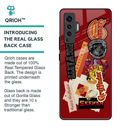 Gryffindor Glass Case for Vivo X50