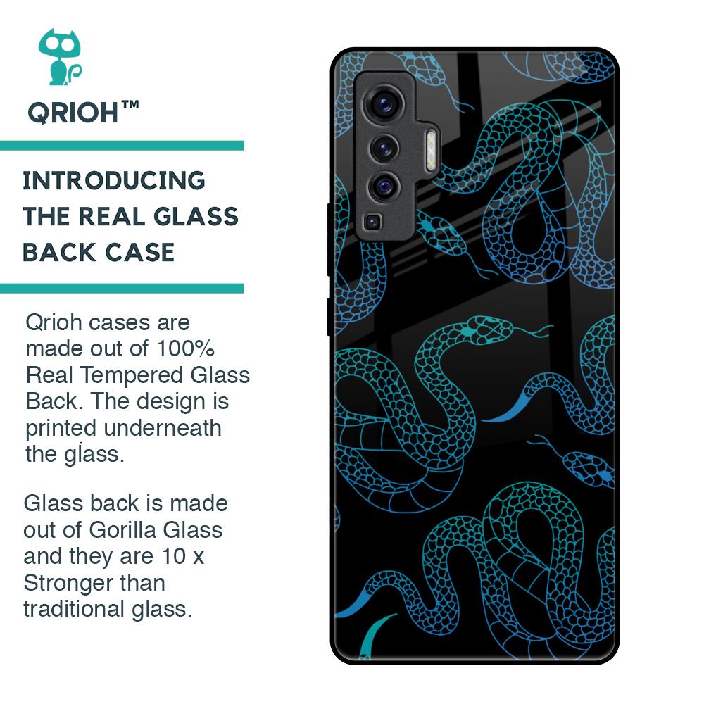 Serpentine Glass Case for Vivo X50