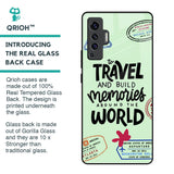Travel Stamps Glass Case for Vivo X50