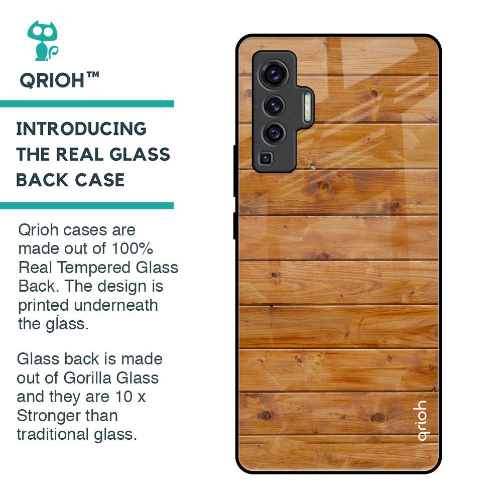 Timberwood Glass Case for Vivo X50