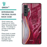 Crimson Ruby Glass Case for Vivo X50