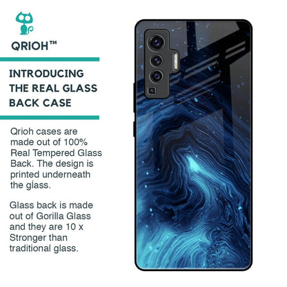 Dazzling Ocean Gradient Glass Case For Vivo X50