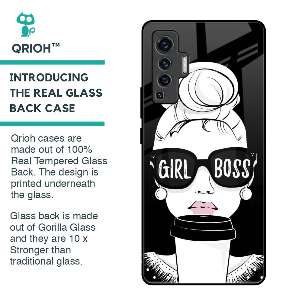 Girl Boss Glass Case For Vivo X50