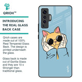 Adorable Cute Kitty Glass Case For Vivo X50