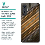 Diagonal Slash Pattern Glass Case for Vivo X50