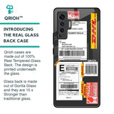 Cool Barcode Label Glass Case For Vivo X50