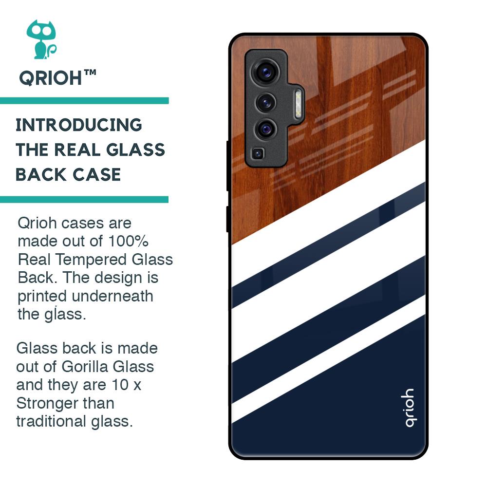 Bold Stripes Glass Case for Vivo X50