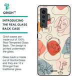 Abstract Faces Glass Case for Vivo X50