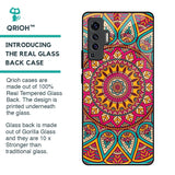 Elegant Mandala Glass Case for Vivo X50