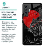 Red Moon Tiger Glass Case for Vivo X50