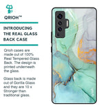 Green Marble Glass Case for Vivo X50