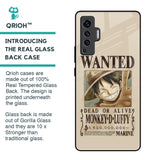 Luffy Wanted Glass Case for Vivo X50