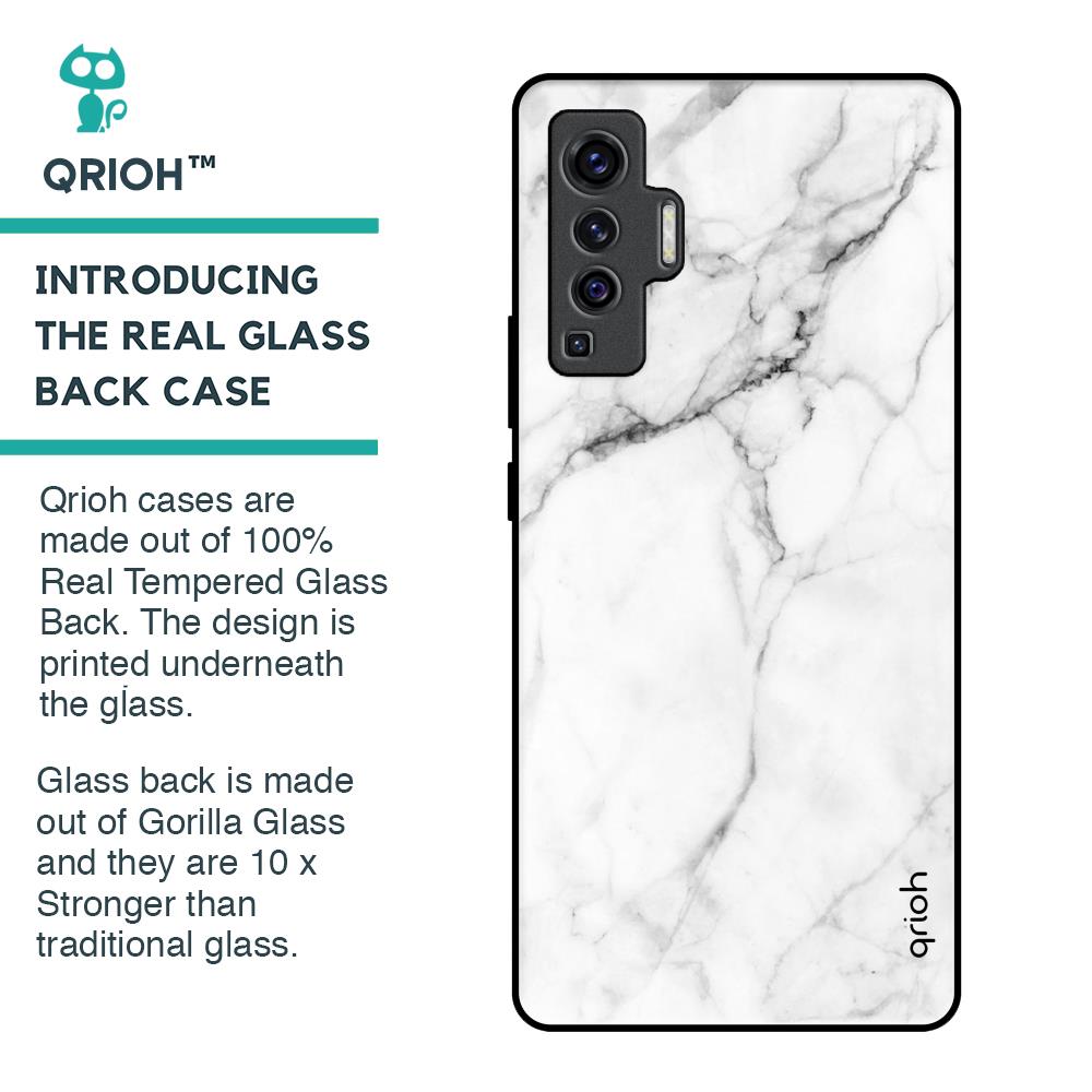 Modern White Marble Glass Case for Vivo X50