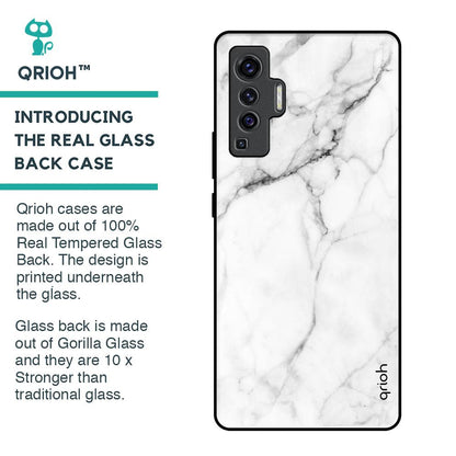Modern White Marble Glass Case for Vivo X50