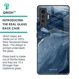 Deep Ocean Marble Glass Case for Vivo X50