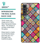 Multicolor Mandala Glass Case for Vivo X50