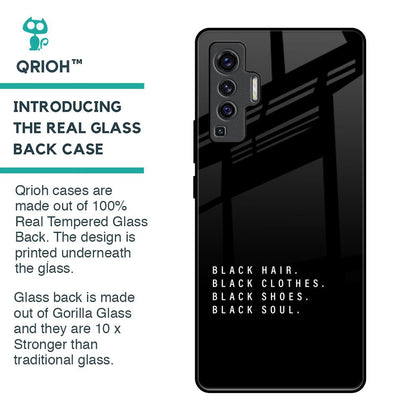 Black Soul Glass Case for Vivo X50