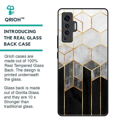 Tricolor Pattern Glass Case for Vivo X50