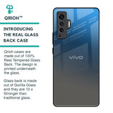 Blue Grey Ombre Glass Case for Vivo X50