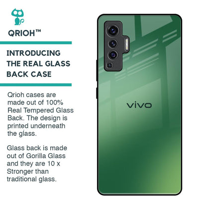 Green Grunge Texture Glass Case for Vivo X50