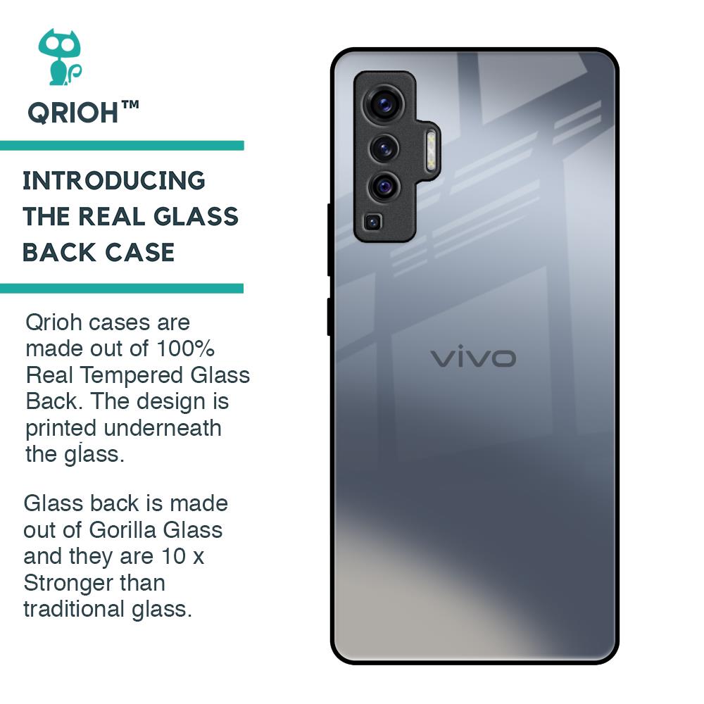 Space Grey Gradient Glass Case for Vivo X50