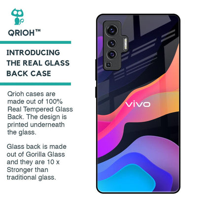 Colorful Fluid Glass Case for Vivo X50