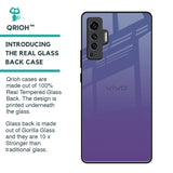 Indigo Pastel Glass Case For Vivo X50