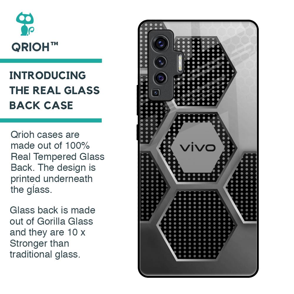 Hexagon Style Glass Case For Vivo X50