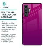 Magenta Gradient Glass Case For Vivo X50