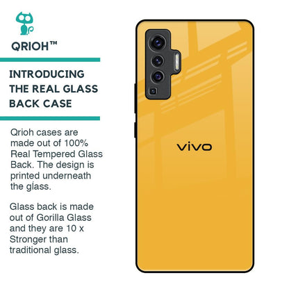 Fluorescent Yellow Glass case for Vivo X50