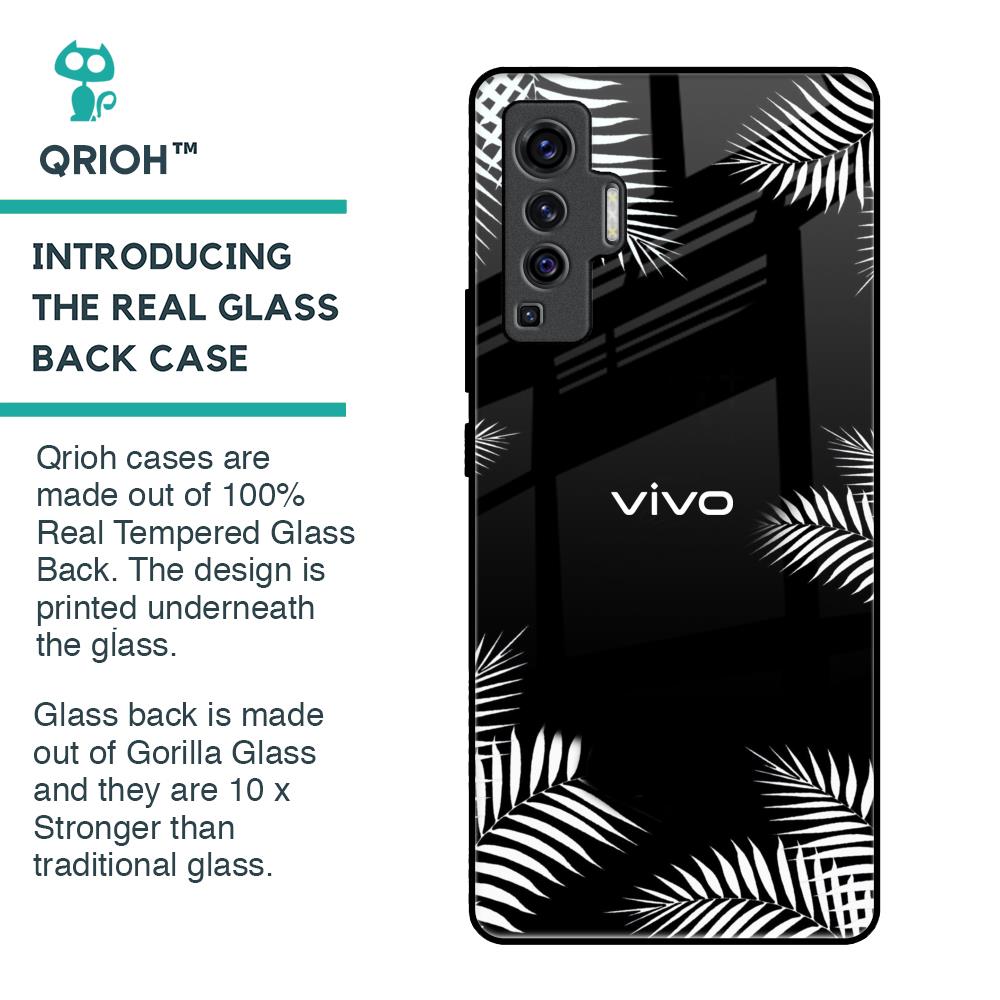 Zealand Fern Design Glass Case For Vivo X50