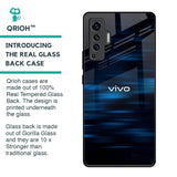 Blue Rough Abstract Glass Case for Vivo X50