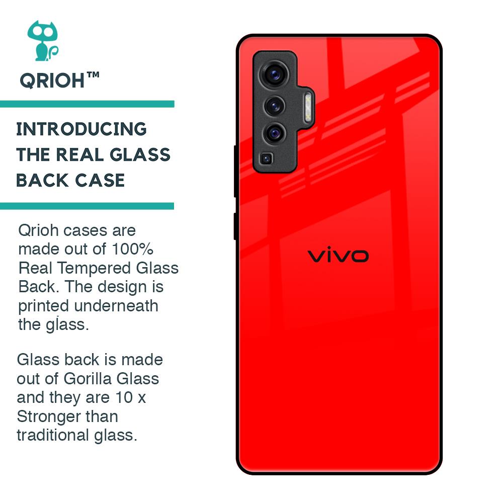 Blood Red Glass Case for Vivo X50