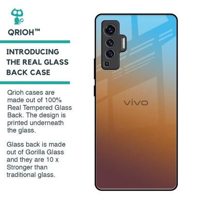 Rich Brown Glass Case for Vivo X50