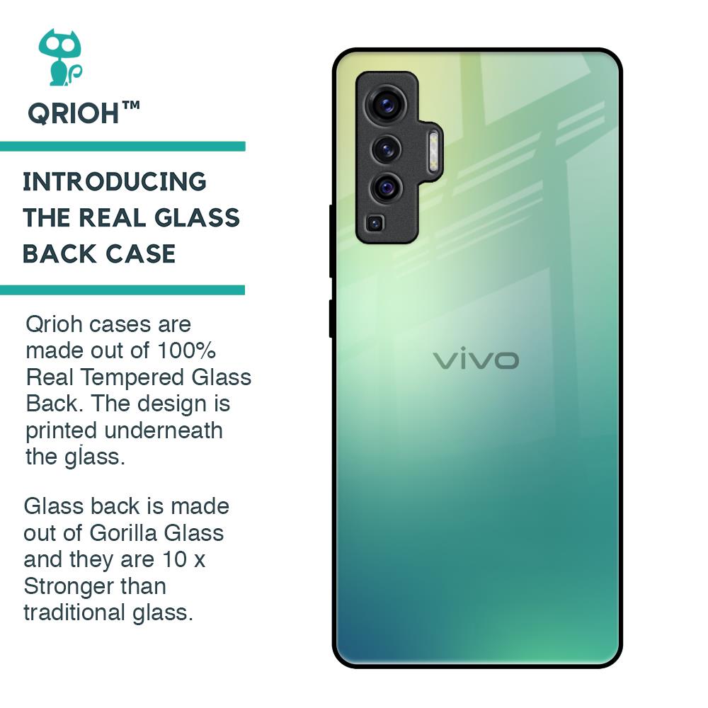 Dusty Green Glass Case for Vivo X50