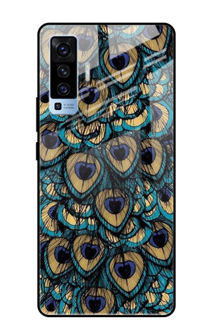 Peacock Feathers Vivo X50 Glass Cases & Covers Online