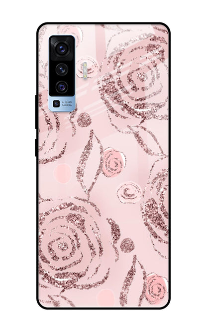 Shimmer Roses Vivo X50 Glass Cases & Covers Online
