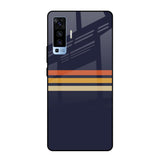 Tricolor Stripes Vivo X50 Glass Cases & Covers Online
