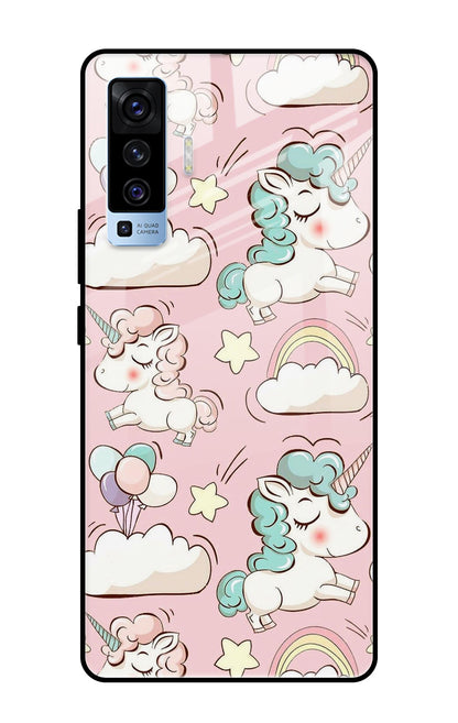 Balloon Unicorn Vivo X50 Glass Cases & Covers Online