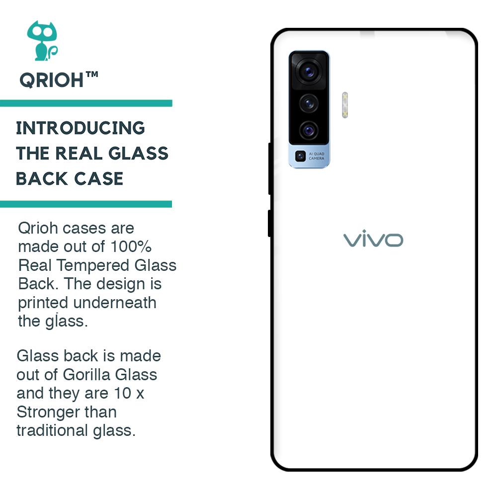 Arctic White Glass Case for Vivo X50