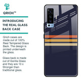 Tricolor Stripes Glass Case For Vivo X50