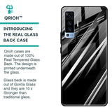 Black & Grey Gradient Glass Case For Vivo X50