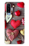 Valentine Hearts Vivo X50 Back Cover